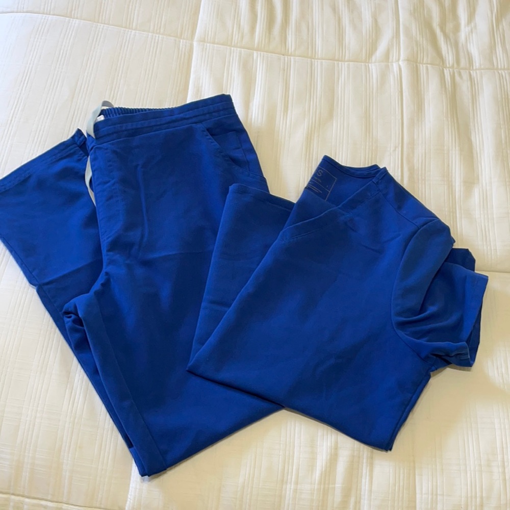 Figs WINNING BLUE scrub set size L